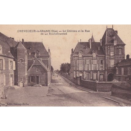 Crevecour Le Grand Chateau De La Rue Antique French Postcard