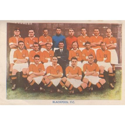 Blackpool FC Shermans Football Pools Famous Teams 1938 Ephemera