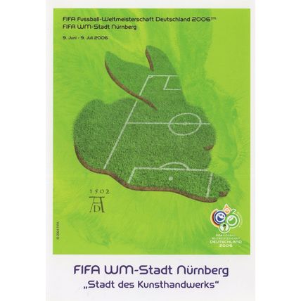 FIFA 2006 World Cup Germany Nurnberg Stadium Fussball Postcard