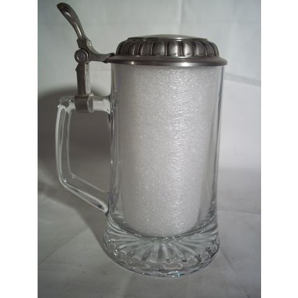 Domex Geschenk Italy Glass Zinn Stein Pewter Lid, Germany