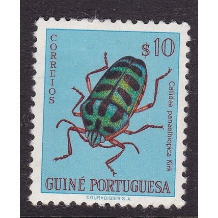 Portuguese Guinea 1953 Callidea panaethiopica 10c Mint Hung SG 327 VGC