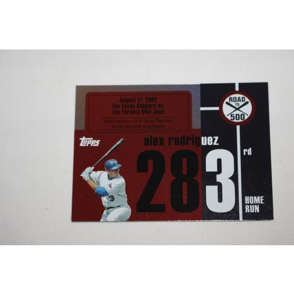 Alex Rodriguez 2007 Topps ROAD TO 500 ARHR283 Home Run #283