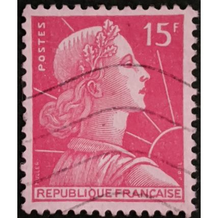 Stamp France SG1238 1955 15Fr Marianne Used