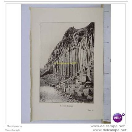 BASALT, ESPALY, CEVENNES, FRANCE, Book Illustration, c1907