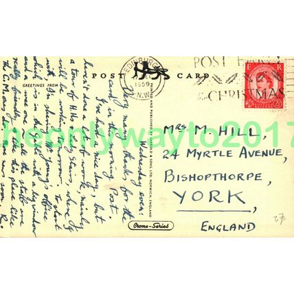 Old Bakehouse Close, Edinburgh, Scotland, Postcard, 1959