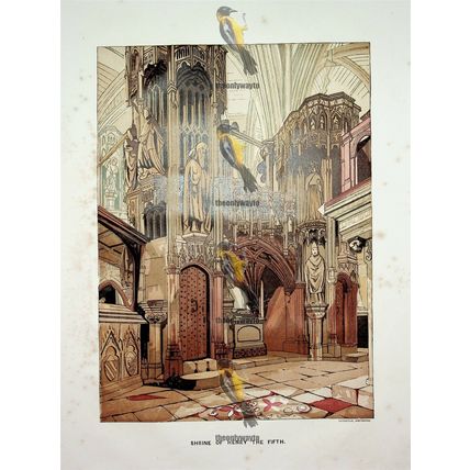 Westminster Abbey, Shrine Of Henry V, Book Illustration (Print), c1856