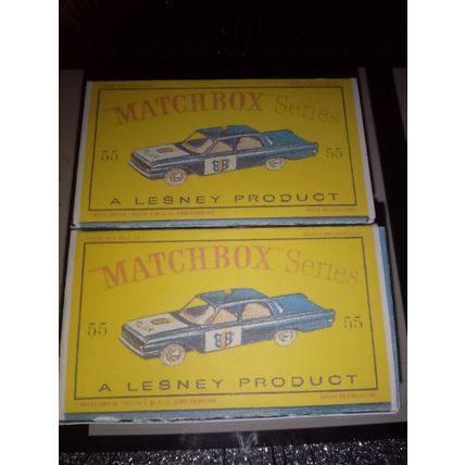 Matchbox - No55 Ford Police Car - Replica / Copy Box