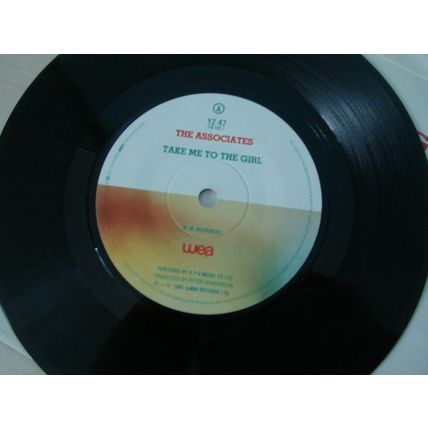 A5-THE ASSOCIATES-TAKE ME TO THE GIRL-UK 7" SINGLE-1982-NM- The Associates ‎
