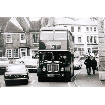 Black & White Photograph of United Counties Omnibus Co. Ltd. - GRP 702D