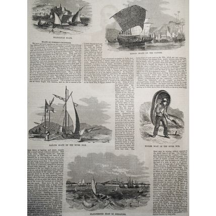 Ballou's Pictorial January 10, 1857. Mississippi; Empress Eugenie hunting, etc