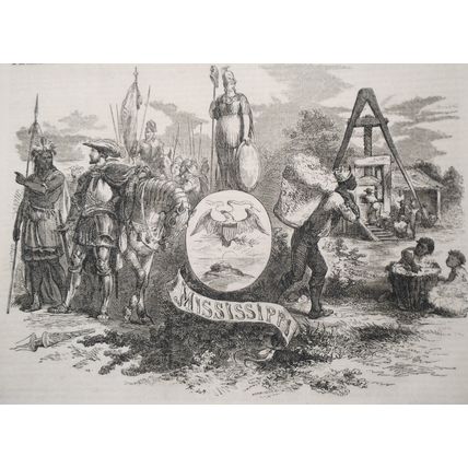 Ballou's Pictorial January 10, 1857. Mississippi; Empress Eugenie hunting, etc
