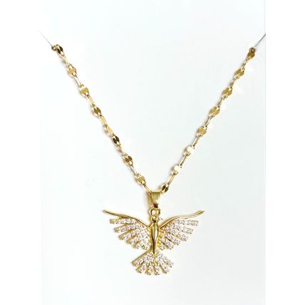 Women's Luxury Necklaces for Every Occasion, Eagle Pedant, Clear Stone