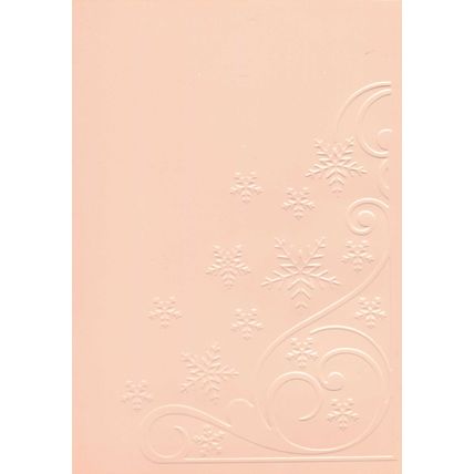 5"x7" Embossed Card. 10 Sheets. Snowflakes (36). Cardmaking Scrapbooking Crafts