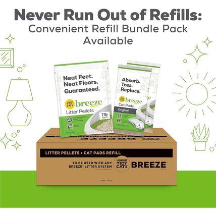 Purina Tidy Cats Litter Pellets, Breeze Refill Litter Pellets in Recyclable Box