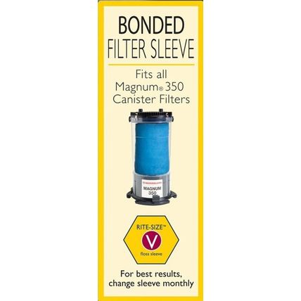 Marineland PA0114-03 Bonded Filter Sleeve for Magnum 350 Canister Filter, 3-Coun