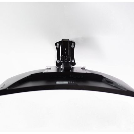 VIVO Black Manual Flip down Mount Folding Pitched Roof Ceiling Mounting for Flat