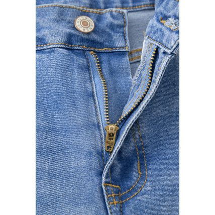 Dusk Blue Raw Hem Unique Cuffs Straight High Rise Loose Jeans
