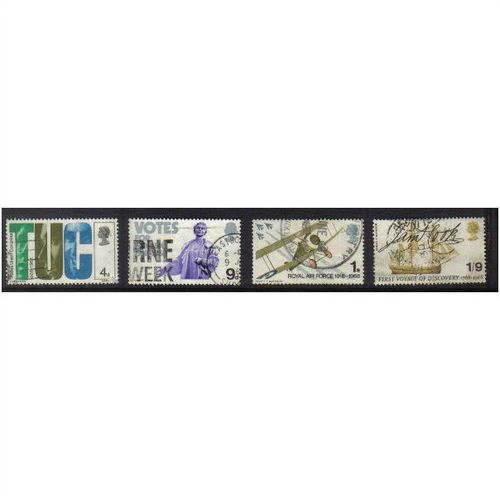 1968 GB ANNIVERSARIES SET F/U SG 767-770