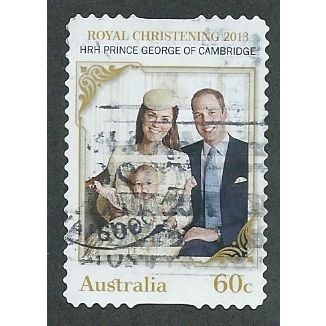 AUS 2014 60c (S/A) 'ROYAL CHRISTENING' FINE USED (EBID40-095)