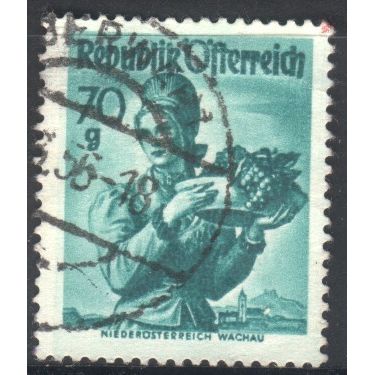 Austria 1948 - SG1121 - 70g green - Niederosterreich Wachau - used 5