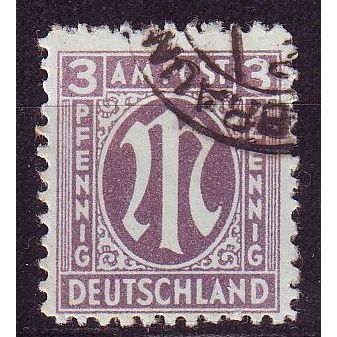 GERMANY Alliiert AmBri [1945] MiNr 0017 a A ( O/used )