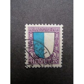 Switzerland 1922 - Coat of arms of Luzern / pro juventute - USED