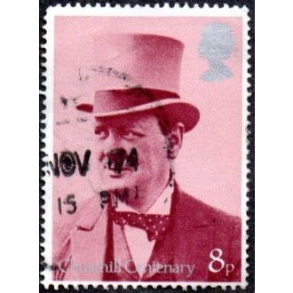 1974. Birth Cent. of Sir Winston Churchill. 8p Value. Secretary For War. F/Used
