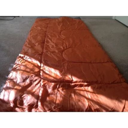 Coleman Adult Sleeping Bag Gray/Orange Indoor Outdoor Sleeping Bag Camping
