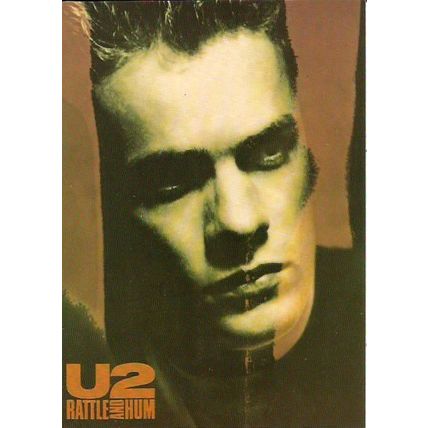 Music U2 "Rattle and Hum" Postcard (Reflex PC 369)