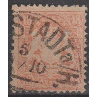 Mi: 27y used 1870 Bavaria Cat € 25