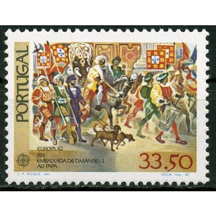 Portugal 1982 Europa, Historical Event, Pope Leo X UNM / MNH