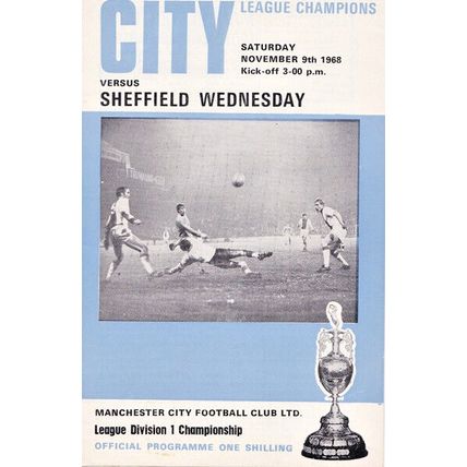 MANCHESTER CITY v SHEFFIELD WEDNESDAY LEAGUE DIVISION ONE 1968/69
