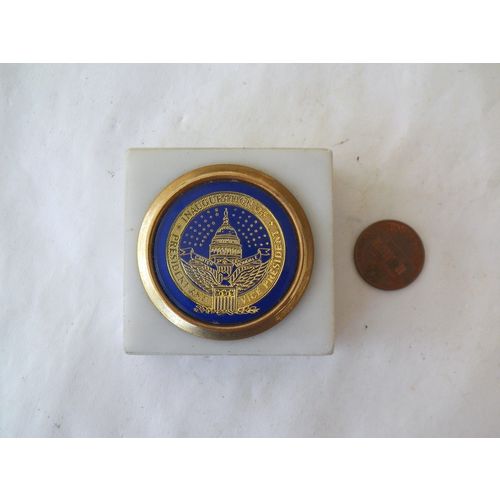 CARTER/MONDALE INAGURAL COMMEMORATIVE MARBLE PAPER WEIGHT