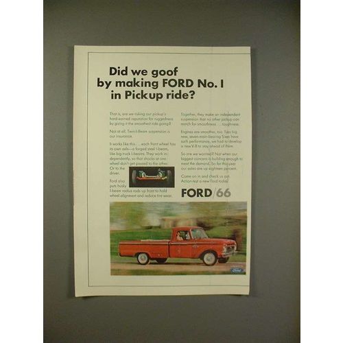 1966 Ford Pickup Truck Ad - Did We Goof?