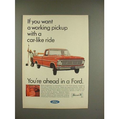 1966 Ford Pickup Truck Ad - A Car-Like Ride