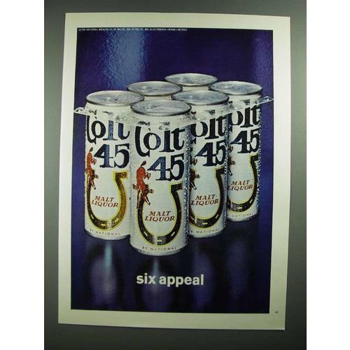 1971 Colt 45 Malt Liquor Ad - Six Appeal