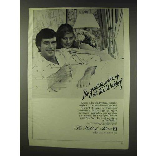1978 The Waldorf Astoria Hotel Ad - Wake Up At