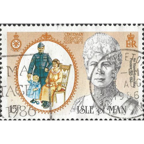 ISLE O MAN, Family Force Association 1885-1985, orange 1985, 15p