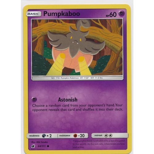 Pokemon Sun & Moon Crimson Invasion 44/111 Pumpkaboo