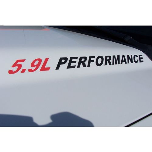 5.9L PERFORMANCE (pair) Hood vinyl sticker decals Ram 2500 3500 f250 F350 Decal