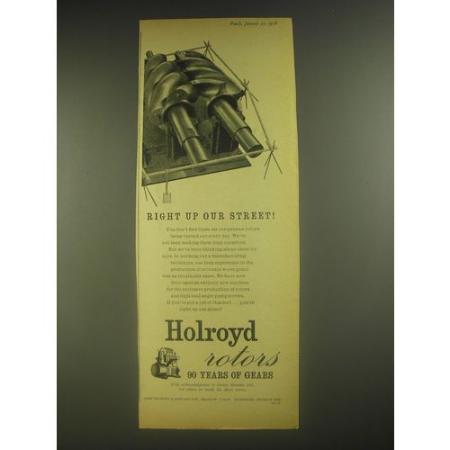 1958 Holroyd Rotors Ad - Right up our street