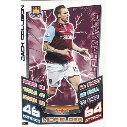 Match Attax Extra 2012/2013 U56 Jack Collison West Ham United