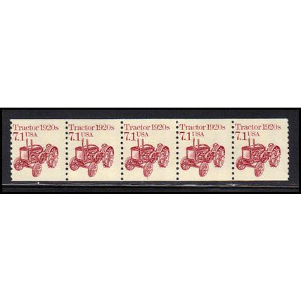 2127 7.1c Tractor Fine MNH Dry Gum PNC 1/5 X0727