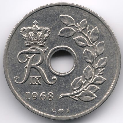 Denmark : 25 Ore 1968