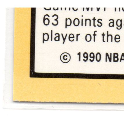 1990/1991 Hoops Michael Jordan Card # 65