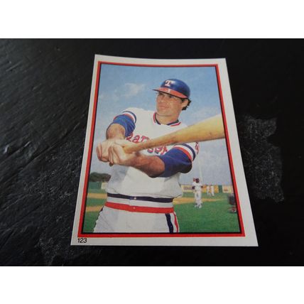 1983 Topps Stickers # 123 Johnny Grubb Very Good-Excellent (4) Texas Rangers