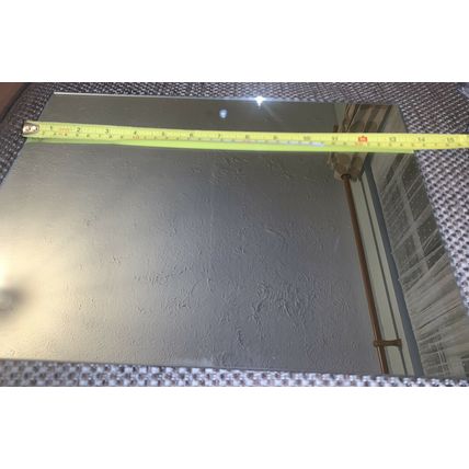 Frameless Glass Mirror With Hole for Hanging in Bathroom/ Livingroom 35X25cm