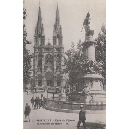 Marseilles Church of St. Vincent de Paul The Reformes Mobiles French Postcard