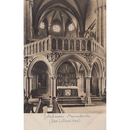 Gelhnhausen Marienkirche Der Lettner Um 1240 Postcard