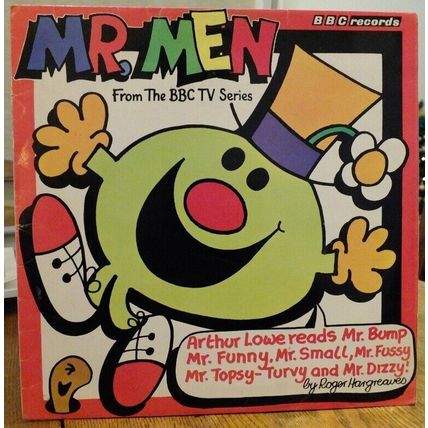 MR MEN stories read by ARTHUR LOWE LP vinyl children vintage BBC TV 1978 stories